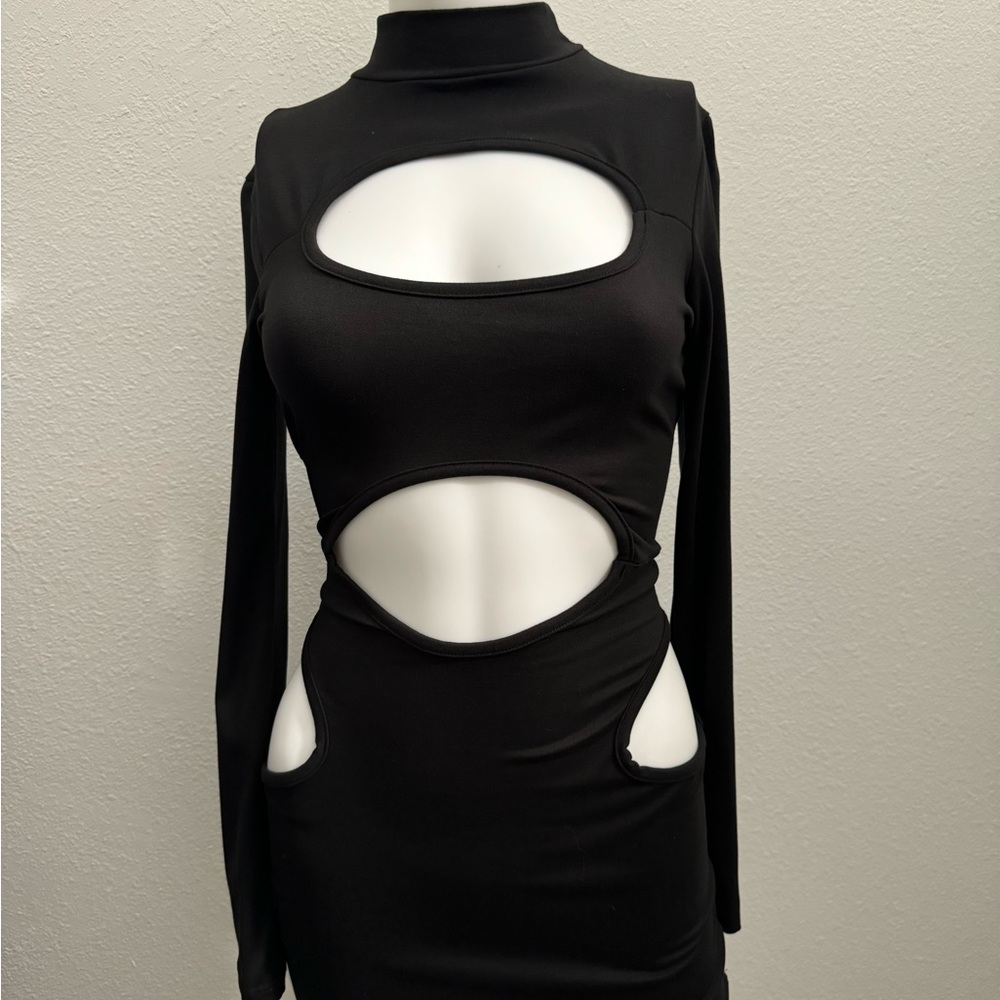 Cut out mini dress